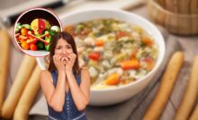 Minestrone con x su verdure